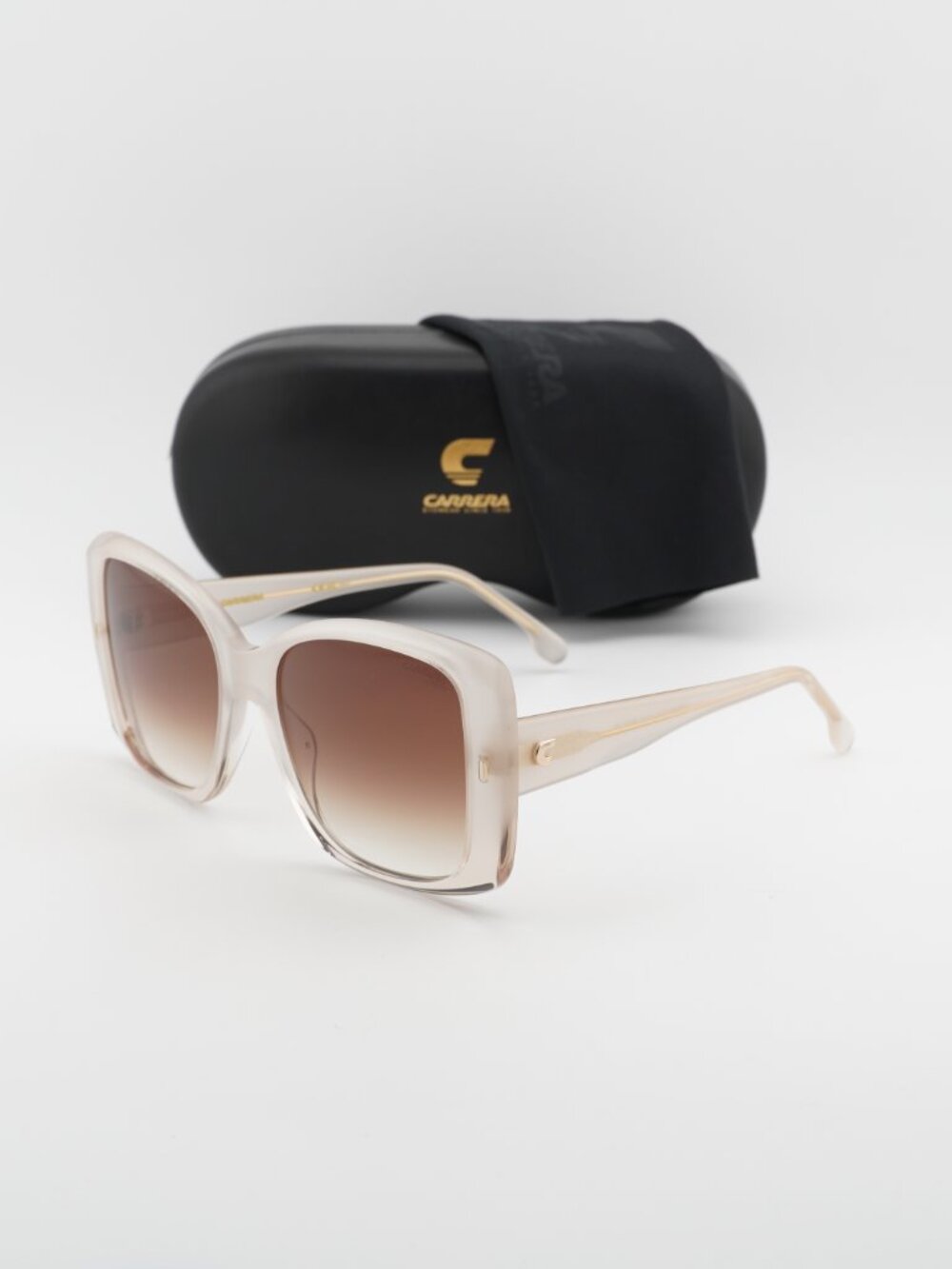 CARRERA 3030/S 0SZJ HA Square Sunglasses - Ivory / Brown
